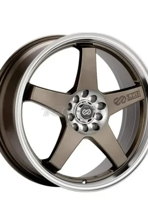 Super Sale Enkei EV5 Alloy Wheel 17x7 ET38 5x105/110 Matt Bronze Machined Lip 72.
