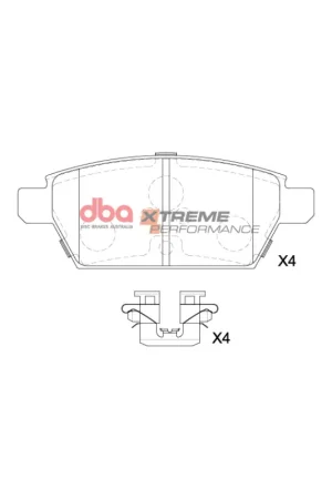 DBA 06-12 Ford Fusion XP Performance Rear Brake Pads Reduced Price