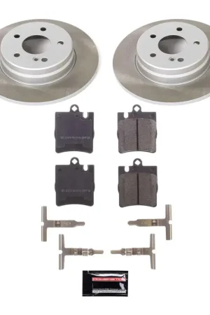 Affordable Power Stop 05-09 Mercedes-Benz SLK350 Rear Semi-Coated Rotor Kit — PMD Premier Motoring Development