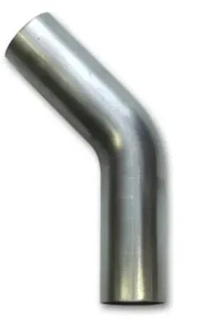 Last Chance Vibrant 1.625in OD T304 SS 45 Deg Mandrel Bend 6in Leg Length (2.5in C — PMD Premier Motoring Development