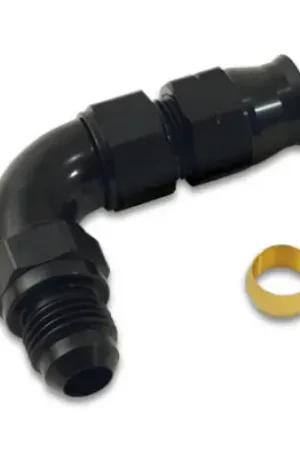 Vibrant 90 Degree 3/8in Tube to Male -6AN Flare Adapter w/ Olive Inser — PMD Premier Motoring Development Limited Offer