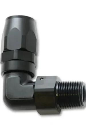 Vibrant Male NPT 90 Degree Hose End Fitting -6AN - 1/8 NPT — PMD Premier Motoring Development Top Pick