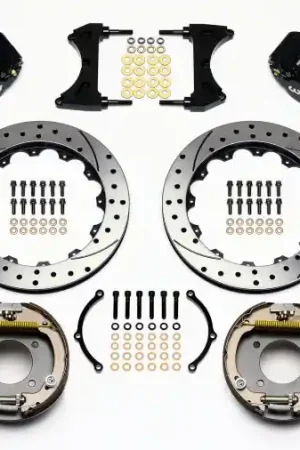 Wilwood Narrow Superlite 4R Rear P-Brk Kit 12.88in Drilled Chevy 12 Bo — PMD Premier Motoring Development New Release