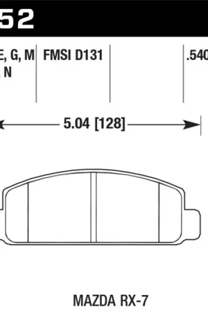 Hawk 88-91 Mazda RX-7 1.3L 10th Anniversary 1 Piston Caliper Front ER- — PMD Premier Motoring Development Exclusive Offer