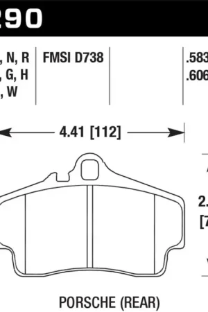 Affordable Hawk 97-99 Porsche Boxster 2.5L Base 4 Piston Caliper Rear ER-1 Brake— PMD Premier Motoring Development