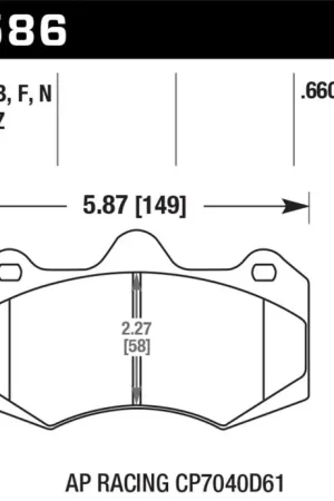 Deal Hawk AP Racing CP7040 Performance Ceramic Street Brake Pads — PMD Premier Motoring Development