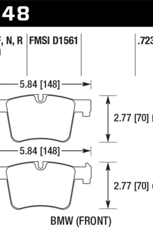 Affordable Hawk 13-14 BMW 328i/328i xDrive / 2014 428i/428i xDrive HPS Front Brak — PMD Premier Motoring Development