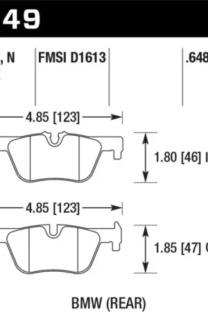 Bulk Order Hawk 13-14 BMW 328i/328i xDrive / 2014 428i/428i xDrive HPS 5.0 Rear B — PMD Premier Motoring Development