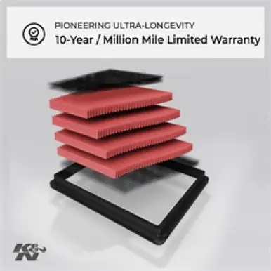 K&N 88-08 Nissan 1.8L / 87-05 Nissan/Infiniti 3.0L / 00-09 3.5LDrop In Air Filter - 33-2031-2 Price Drop