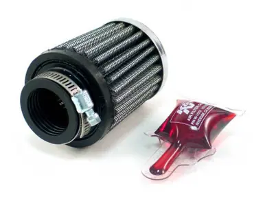 Bulk Order K&N Universal Chrome Filter 1 1/8 inch FLG / 2 1/4 inch Bottom / 2 inch Top / 2.5 inch Height - RC-2540