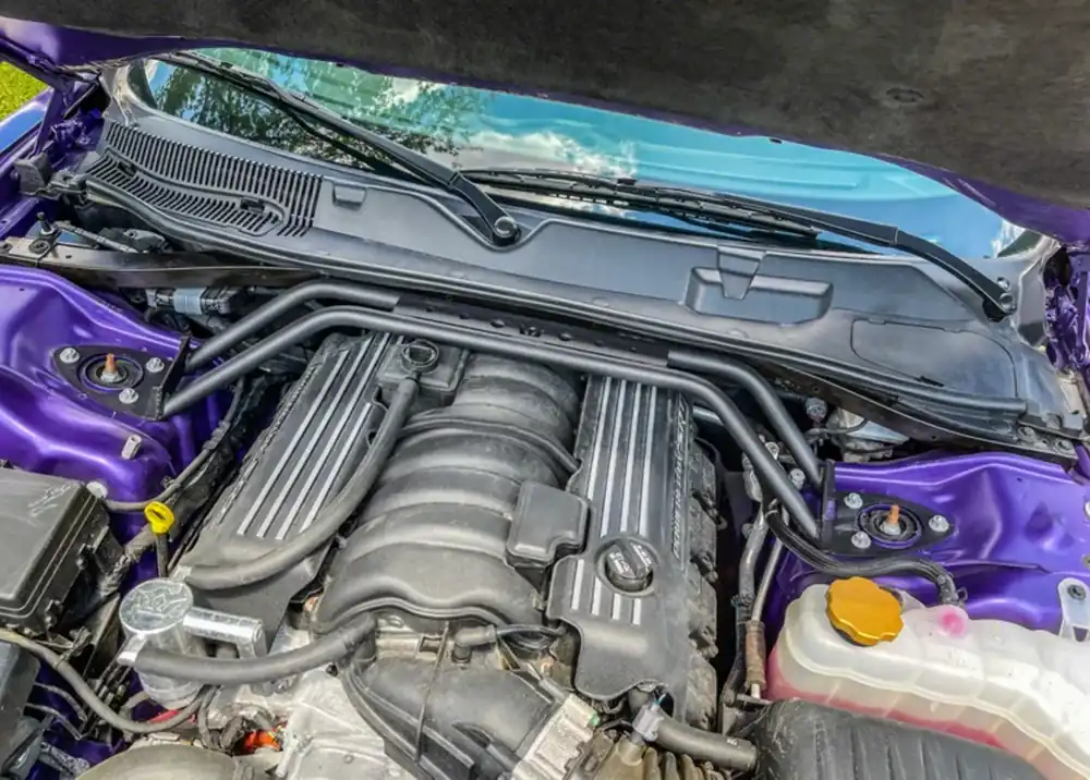 2-Point Front Strut Brace; Gloss Black Next Day Delivery