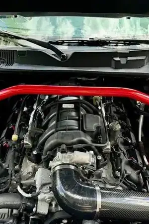 2-Point Front Strut Tower Brace; Bare Sale