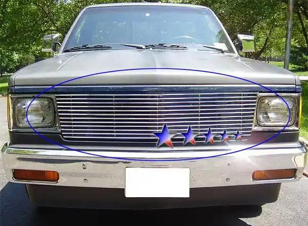 Best Choice GMC S15 APS Billet Grille - Upper - Stainless Steel - C85004S