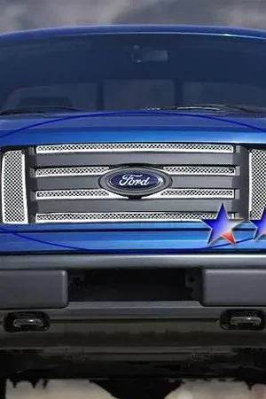 Ford F150 APS Wire Mesh Grille - Upper - Stainless Steel - F76606T Special Offer