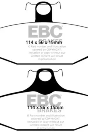 Affordable EBC 93-00 Aston Martin Virage 5.3 (AP Caliper) Redstuff Rear Brake Pad — PMD Premier Motoring Development