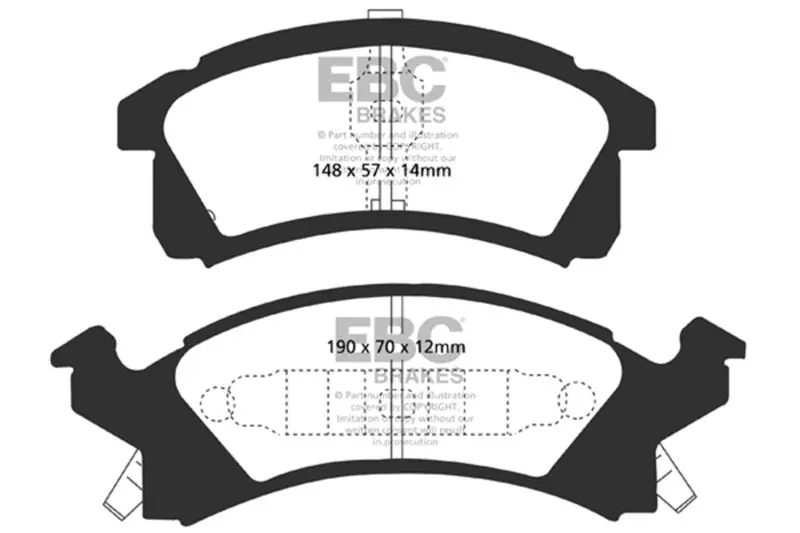 Grab Now EBC 91-95 Buick Skylark 2.3 Yellowstuff Front Brake Pads — PMD Premier Motoring Development