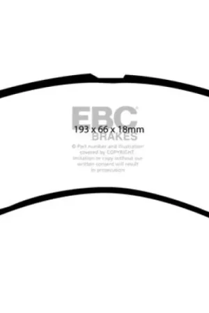 Worldwide Shipping EBC 00-02 Ford Excursion 5.4 2WD Yellowstuff Front Brake Pads — PMD Premier Motoring Development