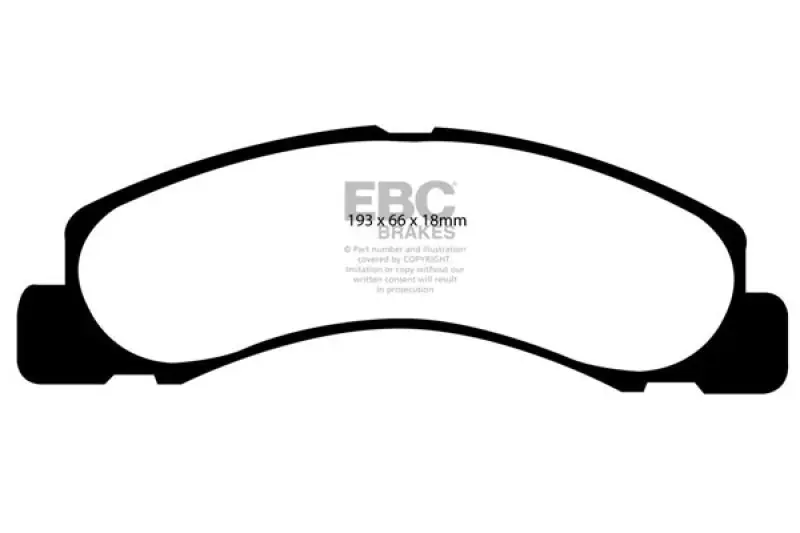 Worldwide Shipping EBC 00-02 Ford Excursion 5.4 2WD Yellowstuff Front Brake Pads — PMD Premier Motoring Development