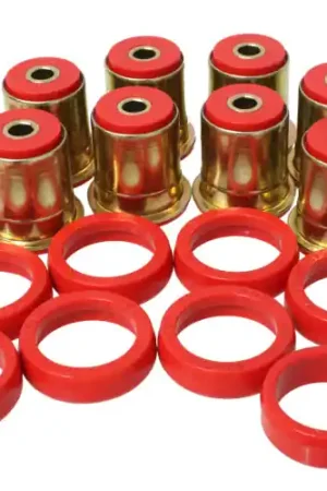 Authentic Energy Suspension GM Red Rear End Control Arm Bushing Set w/ Thrust Wa — PMD Premier Motoring Development