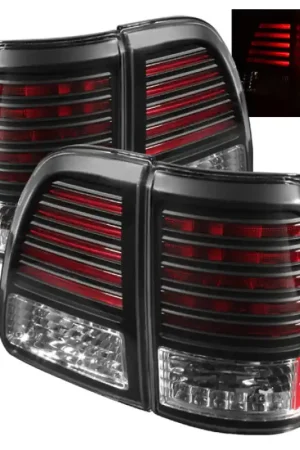 Spyder Toyota Land Cruiser 98-05 LED Tail Lights Black ALT-YD-TLAN98-L — PMD Premier Motoring Development Buy Direct