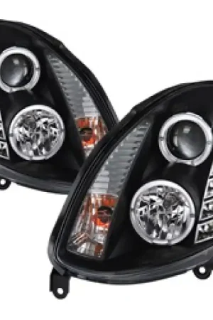 Spyder Infiniti G35 03-07 2DR Projector Halogen - LED Halo DRL Blk Hig — PMD Premier Motoring Development Original