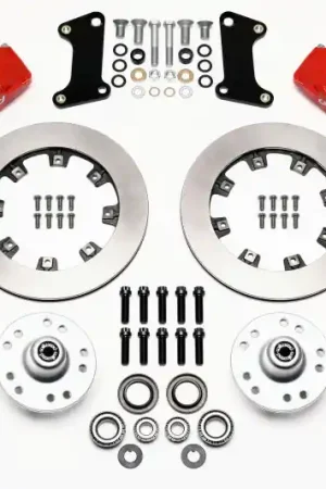 Buy Today Wilwood Dynapro 6 Front Hub Kit 12.19in Drilled Red 67-69 Camaro (*Lin — PMD Premier Motoring Development