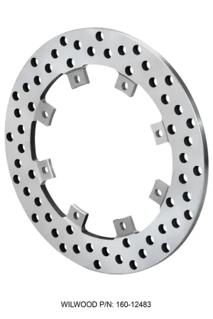 Affordable Wilwood Rotor-SuperAlloy-Rear Drag-Drilled 11.44 x .350 - Dynamic (Sna — PMD Premier Motoring Development