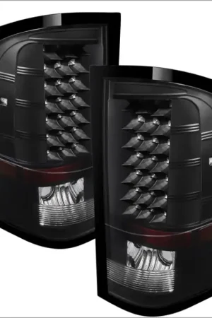 xTune Chevy Silverado 07-13 LED Tail Lights Black ALT-JH-CS07-LED-BK — PMD Premier Motoring Development High Quality