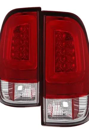 Clearance Spyder 08-16 Ford Super Duty F-250 V3 Light Bar LED Tail Lights - Red— PMD Premier Motoring Development