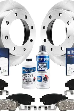 10pc Front & Rear Disc Rotors and Ceramic Brake Pads Kit Genuine