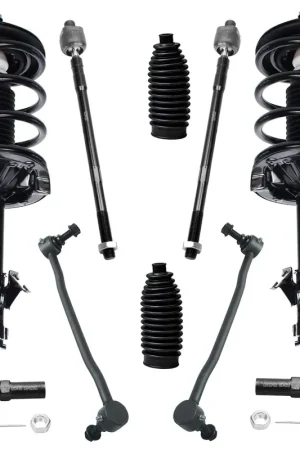 10pc Front Struts Sway Bar Links Tie Rods Suspension Kit Best Price