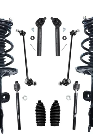 10pc Front Struts Sway Bar Links Tie Rods Suspension Kit Premium