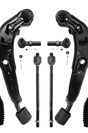 10pc Front Lower Control Arms Tie Rods Sway Bar Links Suspension Kit Get Yours