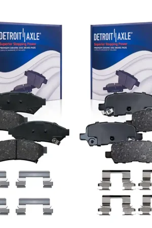 4pc Front & Rear Ceramic Brake Pads Kit Popular