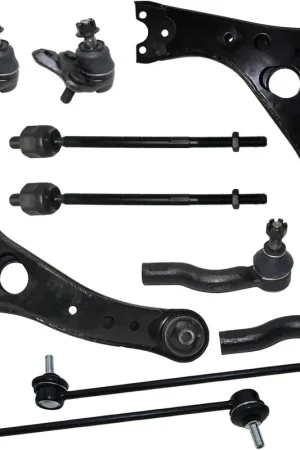 10pc Front Lower Control Arms Ball Joints Tie Rods Sway Bar Links Suspension Kit Hassle-Free Returns