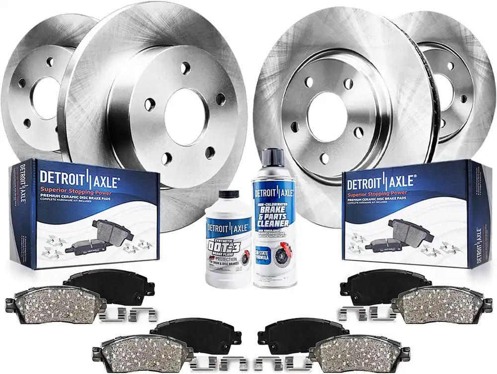 10pc Front & Rear Disc Rotors and Ceramic Brake Pads Kit Mega Sale