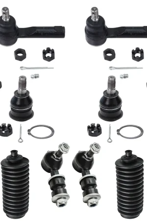 10pc Front Tie Rods Sway Bar Links Lower Ball Joints Suspension Kit Low Price