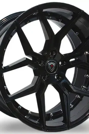 Marquee Wheels M1000 Gloss Black Wheel; 20x9; 15mm Offset Modern