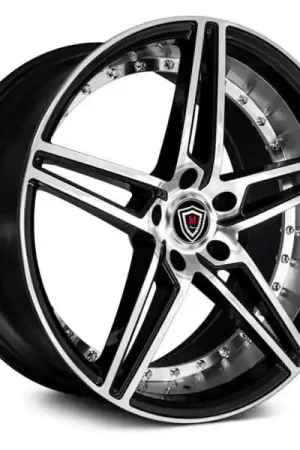 Marquee M3258 Wheel 20x9 5x114.3 Black Machined 35mm - FREE T-SHIRT INCLUDED! Buy Online
