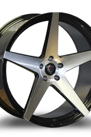 Bargain Marquee M1001 Wheel 20x10.5 5x115 Black Machined 20mm - FREE T-SHIRT INCLUDED!