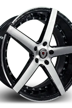 Marquee M3226 Wheel - 20x9 5x120 Black Machined 33mm - FREE T-SHIRT INCLUDED! Buy Online