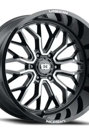 Premium Vision Riot 402 Wheel 22x10 6x135 Gloss Black Machined Face -19mm - FREE T-SHIRT INCLUDED!