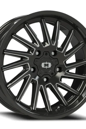 Wholesale Vision Rapier 306 Wheel 20x9 5x150 Gloss Black Milled Spoke 12mm - FREE T-SHIRT INCLUDED!