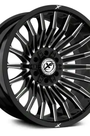 Free Delivery Xf Off-Road Xf-231 Wheel 20x10 8x165.1 & 8x180 Gloss Black & Milled -12mm