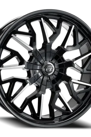 Vct Cyclone Wheel 20x8.5 5x115 & 5x115 Black Machined 40mm Buy Online