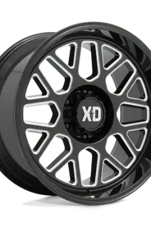 Xd Xd849 Grenade 2 Wheel 20x9 6x139.7 Gloss Black Milled 18mm Affordable
