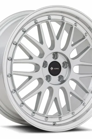 Vors Vr8 Wheel 19x8.5 5x112 Silver w/ Machined Lip & Chrome Rivets 35mm Big Sale