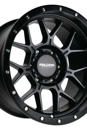 Falcon Tx Titan Wheel 17x9 6x139.7 Matte Black -12mm TX-7983-12-MBK - FREE T-SHIRT INCLUDED! Money Back Guarantee