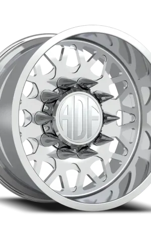 Free Shipping Adf Hot Shot Wheel 24x12 8x165.1 Polished -40mm - MINIMUM PURCHASE OF 4 - FREE T-SHIRT INCLUDED!