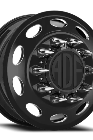 Adf Peterson Dually Wheel 20x8.25 8x200 Gloss Black/Machined 144mm - MINIMUM PURCHASE OF 4 - FREE T-SHIRT INCLUDED! Viral